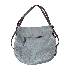 ORYANY Large Hobo and Backpack Embossed Snakeskin Leather Handbag Rainwash